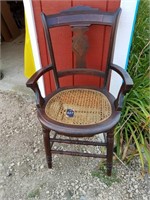 Antique Chair with Caned Seat