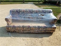 Foral Couch With Pillows Very Clean