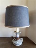 Pottery Candle Stick Lamp with Shade