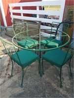 Patio Table & Chairs with Glass Top not shown