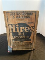 Vintage Hires Rootbeer Syrup Crate