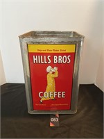 Vintage Hills Bros Coffee Tin