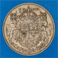 1942 - 50 cent Canadian Coins