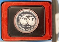 1874 - 1974 Winnipeg Silver Dollar