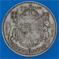 1946 - 50 cent Canadian Coins