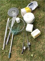 Assorted fishing gear