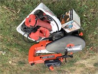 Black & Decker scroll saw and tools