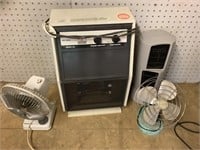 2 fans and 2 heaters