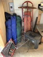Folding chairs and assorted items