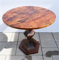 Solid Wood Round Pedestal Table 30.5"h x 35.5 dia