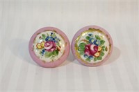 Handpainted Porcelain Entry Door Knobs