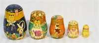 Vintage Matryoshka (Nesting) Dolls - Bears