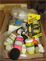 Assorted Cabelas lures and fishing items