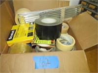 assorted painters tape masking tape etc