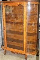 Ornate Glass Front & Side China Cabinet