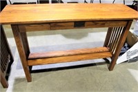 Mission Style Hall Table w/Drawer