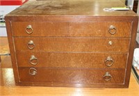 Antique 4 Drawer Silver Chest by Hanson Cock Mfg.