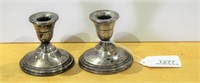 Pair Sterling Candle Holders