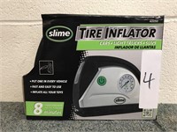Slime tire inflator for cars trucks and light