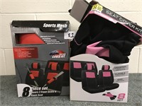 Vehicle seat cover lot of two sets.  Please see