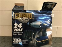 Gearhead 24 volt cordless, rechargeable  1/2 inch