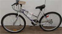 LADIES SILVER SUPERCYCLE MOUNTAIN BIKE (NO PEDALS)