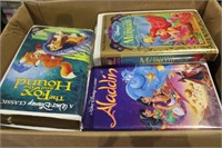 Two Boxes Animated Disney VHS Tapes