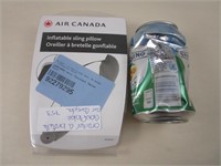 Oreiller à bretelles gonflable Air Canada neuf
