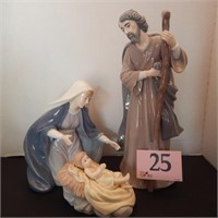 BEAUTIFUL NATIVITY SET 3 PC BY O'WELL 3-13 IN