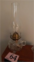 GLASS HANDLED OIL LAMP 12IN