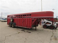 1999 Corn Pro 20ft Gooseneck Cattle Trailer