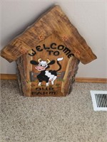 Welcome to Our Farm Wooden Sign