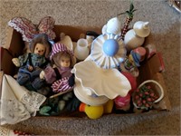 Box of Dolls and Doll Parts