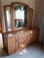 Large Dresser with mirror (Master Bedroom)