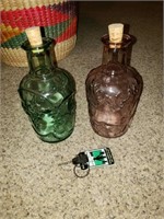 2 Small Decorative Jars