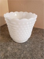 Milk Glass Small Vase