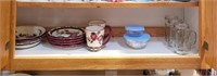Bottom Shelf: Plates, Cups, Misc (kitchen)