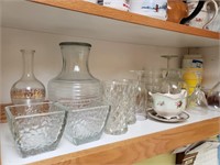 All items on bottom shelf (laundry room)