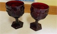 Avon Cape Cod Ruby Red Goblets