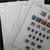 German DDR Stamp Collection on Pages