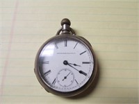 ELGIN NAT'L COIN SILVER POCKET WATCH (IN OFFICE)