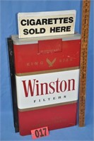 Vintage Winston "Sold Here" store "package" sign