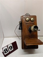 Oak Wall Phone