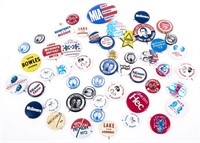 PRESIDENTIAL & GUBERNATORIAL CAMPAIGN BUTTONS PINS