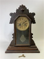 Antique E Ingraham Gingerbread Mantle Clock