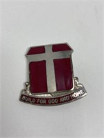 Build For God & Home Pin