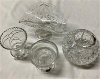 4 Piece Crystal Glassware