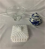 3 Pieces Collectable Glass