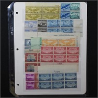 US Stamps Mint Plate Blocks & Blocks FV $100+