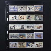 US Stamps 20 Used Duck Stamps $2 to $5 denoms
